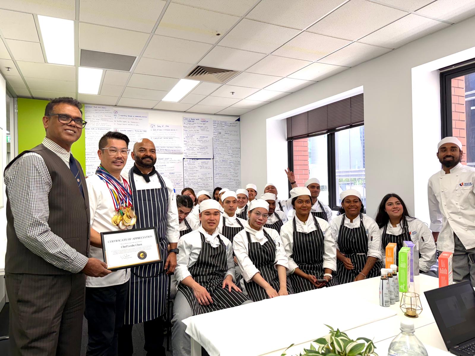 VIITE kitchen trainers in the commercial training kitchen