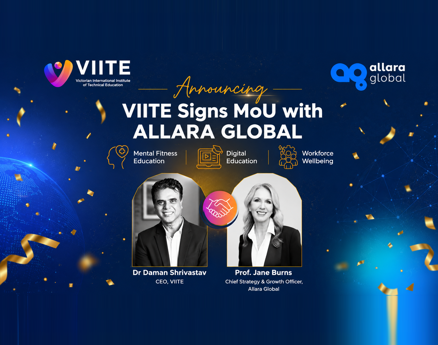 VIITE Signs MoU with Allara Global to Advance Mental Health and Workforce Wellbeing Education